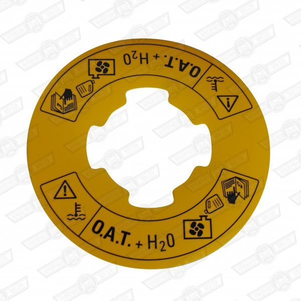 DECAL-COOLANT WARNING-YELLOW-'99-'2000