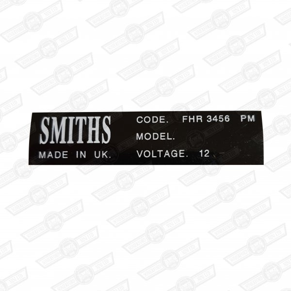 DECAL-HEATER-'SMITHS' '66-'76