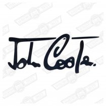 DECAL-'JOHN COOPER' SIGNATURE-BLACK