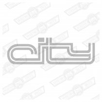 DECAL-LOWER DOOR-'CITY'-SILVER-'83-'88