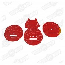 DIAL KIT-RED 3 CLOCK NIPPON SEIKI INSTRUMENTS '88 ON
