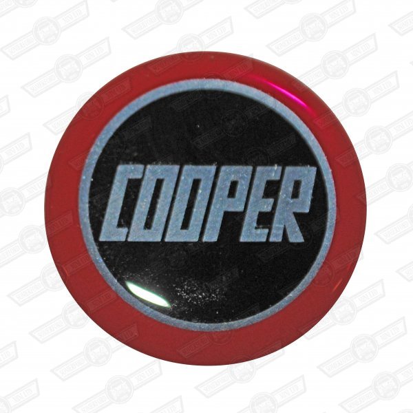 EMBLEM-COOPER-BLACK & RED, fits BG2602 and BG2702 gearknobs