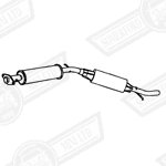 EXHAUST SYSTEM-TWIN BOX,CAT BACK-JAP.COOPER 91-00 &STD 92-93