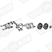 FITTING KIT-EXHAUST,CARB MODELS '92-'94 (AUTOMATIC)