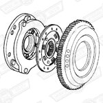 FLYWHEEL AND CLUTCH ASSY.998 & 1275 CARB MODELS-'90-'94