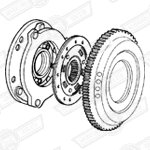 FLYWHEEL AND CLUTCH ASSY.-SPI-'91-'96