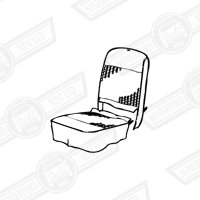 FRONT SEAT COVER KIT-2 SEATS-BLACK CRAYONS-'89-'92