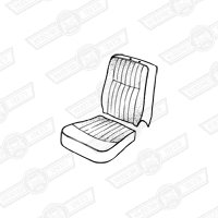 FRONT SEAT COVER KIT-2 SEATS-RED/CHOPSTICKS-2000-SE7EN