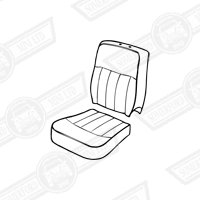FRONT SEAT COVER KIT-LEATHER-2 SEATS(state colour)'97-'00