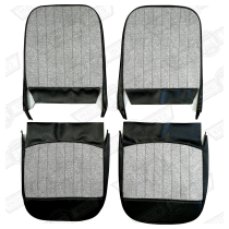 FRONT SEAT COVER KIT-ONE SEAT-FLECK/BLACK-'59-'61