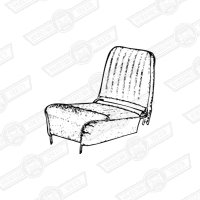 FRONT SEAT COVER KIT-STITCHED-ONE SEAT-(state colour)'59-'61