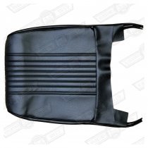 FRONT SEAT SQUAB COVER-BLACK-RECLINERS-'69-'73
