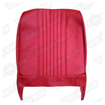 FRONT SEAT SQUAB COVER-TARTAN RED-'67-'69
