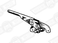 HANDBRAKE LEVER ASSEMBLY-TWIN CABLE-'59-'75