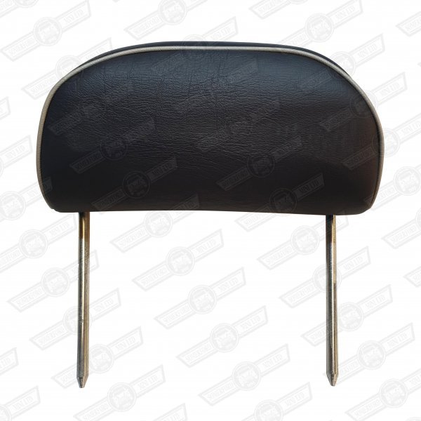 HEADREST-SPI PRUSSIAN BLUE LEATHER,GREY PIPING-COOPER 35
