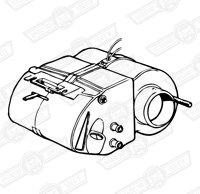 HEATER ASSY. FRESH AIR-4KW-COLD CLIMATES '84-'88