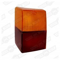 LENS-AMBER/RED-LUCAS REAR LAMP-MK3/4-LH