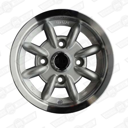 MINATOR ALLOY 5 x 10 SILVER WITH HIGHLIGHTED RIM