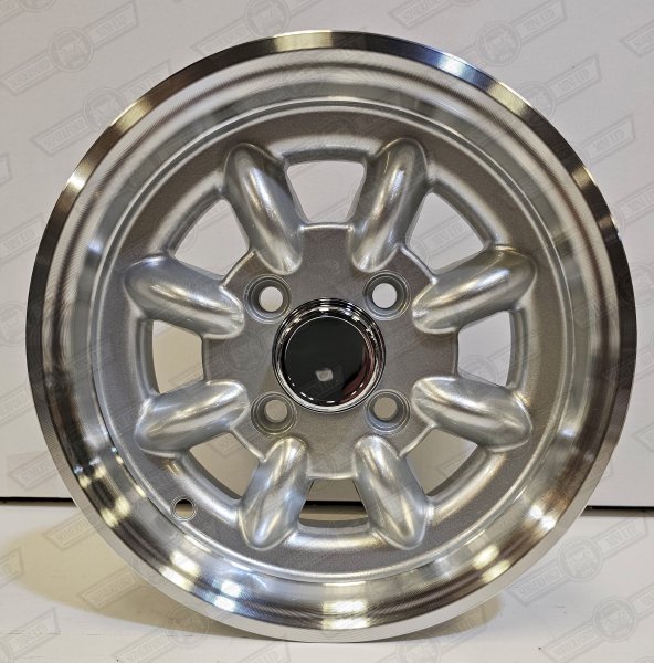 SUPERLIGHT ALLOY 5 x 12 SILVER WITH HIGHLIGHTED RIM