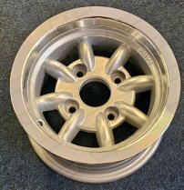 MINATOR ALLOY 6 x 10 SILVER WITH HIGHLIGHTED RIM