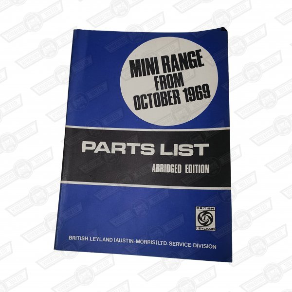 PARTS LIST (ABRIDGED EDITION)- 850, 1000, CLUBMAN, EST. & GT