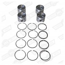 PISTON SET-3 RING METRIC REPLACEMENT 1071 & 1275 S STD. SIZE