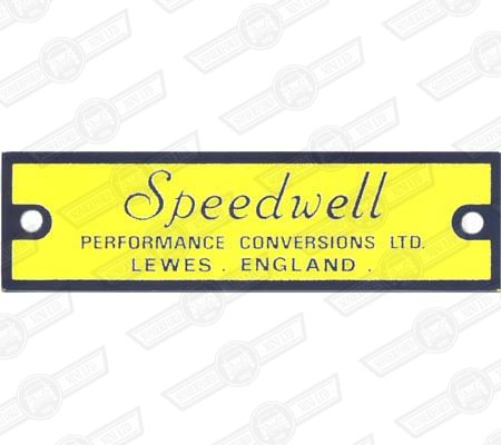 PLATE-'SPEEDWELL'-YELLOW AND BLACK