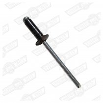 POP RIVET-DOMED HEAD,OPEN END-5/32 DIA. x 1/2'' LONG-BLACK