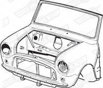 FRONT END ASSY.-SALOON 1964-1969