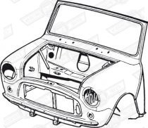 FRONT END ASSEMBLY-RUBBER MOUNTED-'76-'90