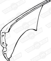 CLUBMAN FRONT WING-R/H-NON GEN