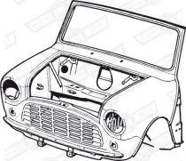 FRONT END ASSY. '64-'70 VAN & PICKUP