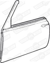 DOOR WITH HINGES-L.H.- ROVER CABRIO.