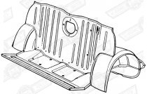 SEAT PAN AND BOOT FLOOR ASSY COMPLETE '59-'67