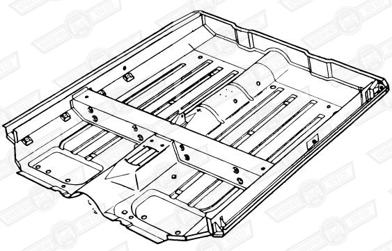 FLOOR ASSY.-ESTATE-SQUARE TUNNEL-ROD CHANGE