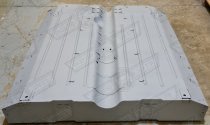 FLOOR ASSEMBLY-COMPLETE-VAN & PICKUP '61-'70 4 FLUTE SILLS
