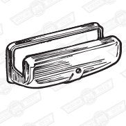 COVER-BLACK METAL-LUCAS REAR NO. PLATE LAMP