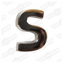 BADGE-'S' SCRIPT-SMALL-MK1
