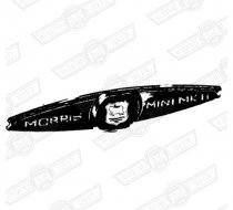 BADGE-BOOTLID,'MORRIS MINI MK II' GENUINE