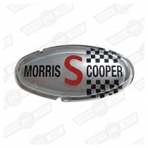 BADGE-BONNET, 'MORRIS COOPER S' MK2- NON GENUINE