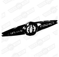 BADGE-BOOTLID, 'AUSTIN COOPER-MK2' -NON-GENUINE