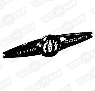 BADGE-BOOTLID, 'AUSTIN COOPER-MK2' -NON-GENUINE