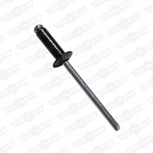POP RIVET-DOMED HEAD,OPEN END-5/32 DIA. x 1/2'' LONG-BLACK