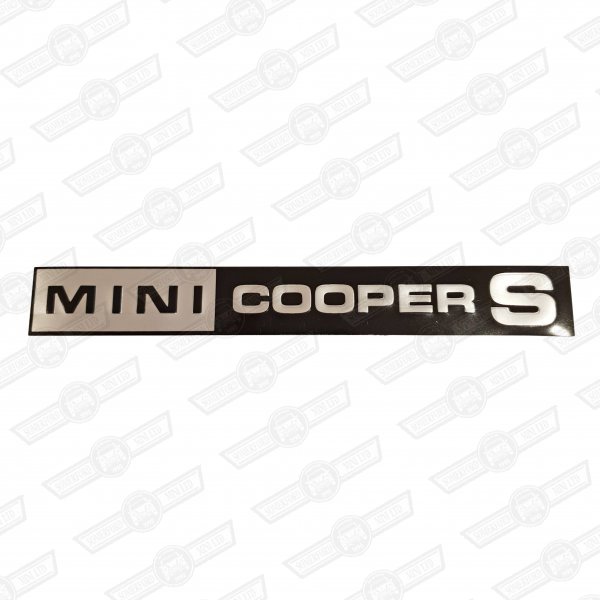 BADGE-BOOTLID-FOIL ONLY-'MINI COOPER S'-MK3