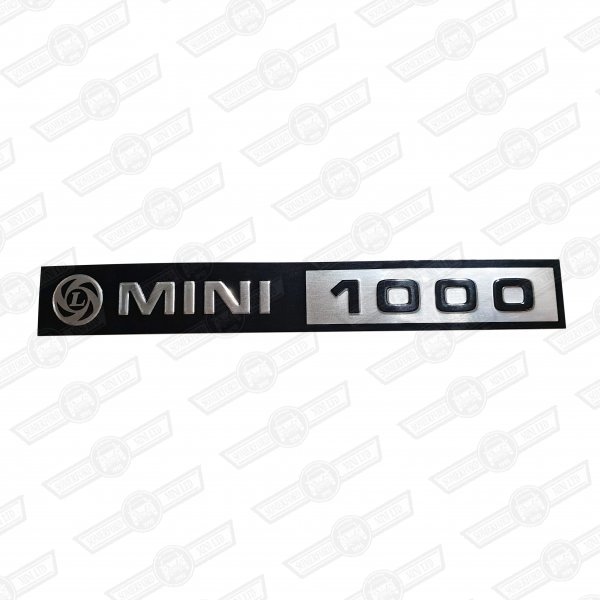 BADGE-BOOT LID-FOIL ONLY-'MINI 1000' AND LEYLAND LOGO