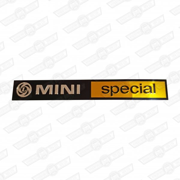 BADGE-BOOTLID-FOIL ONLY-'MINI SPECIAL' GENUINE