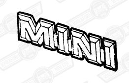 BADGE-BOOT LID-MINI '80 TO '90