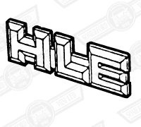 BADGE-BOOT LID-'HLE'