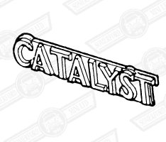 BADGE-BOOT LID-'CATALYST'-'90-'93