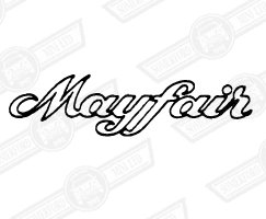BADGE-BOOT LID-'MAYFAIR'-CHROME-'91-'96